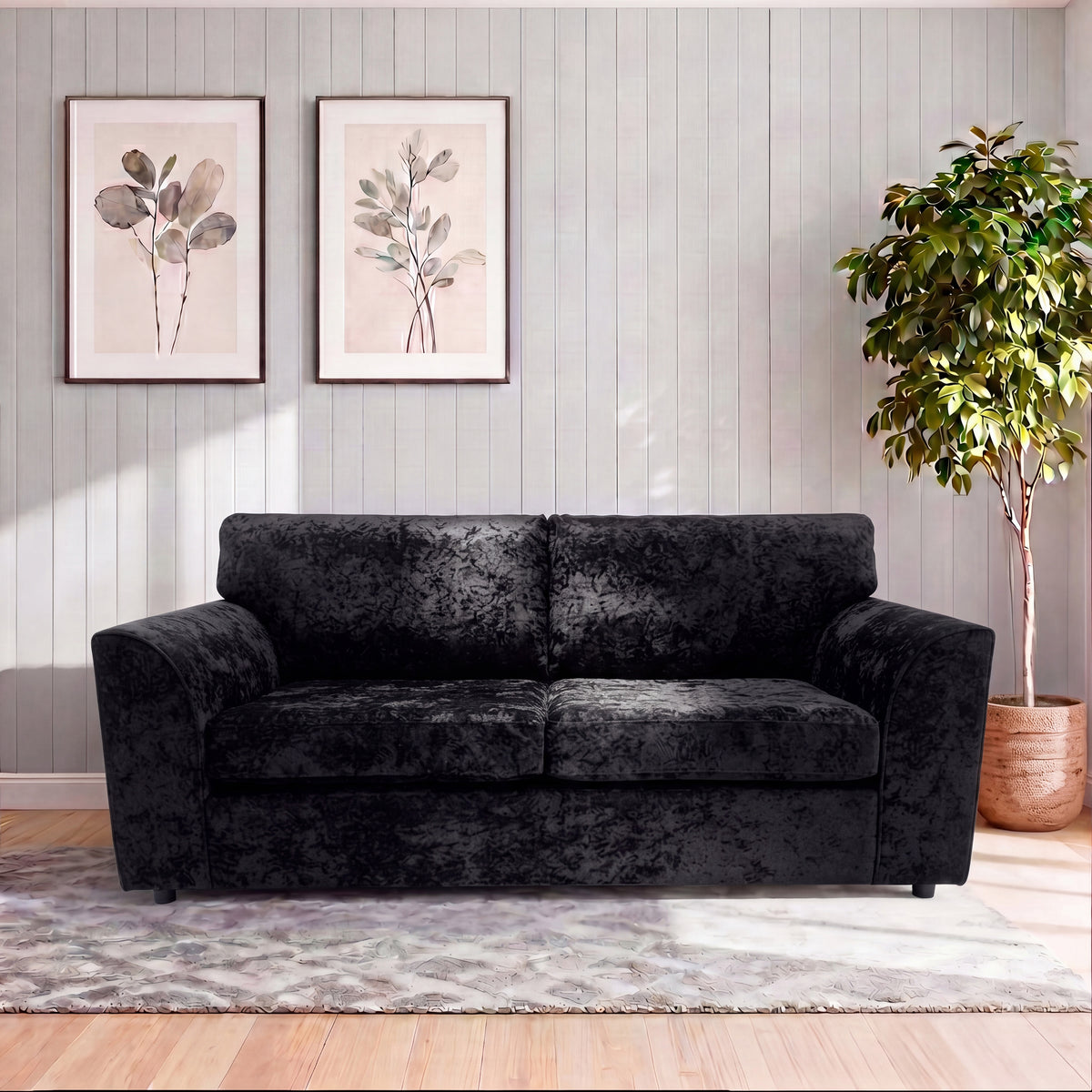 Alaska Fabric Full Back Sofa Set