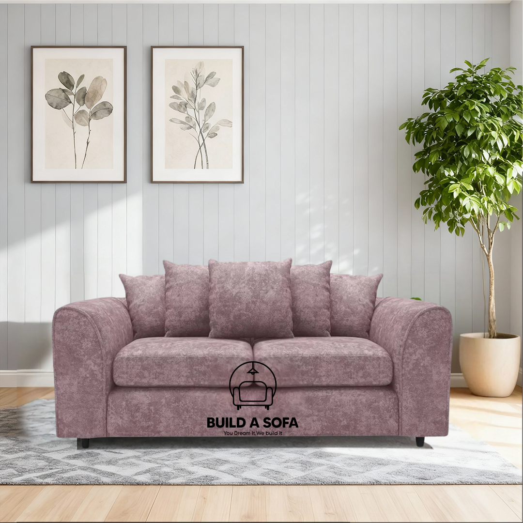 Alaska Fabric Scatter Back Sofa Set