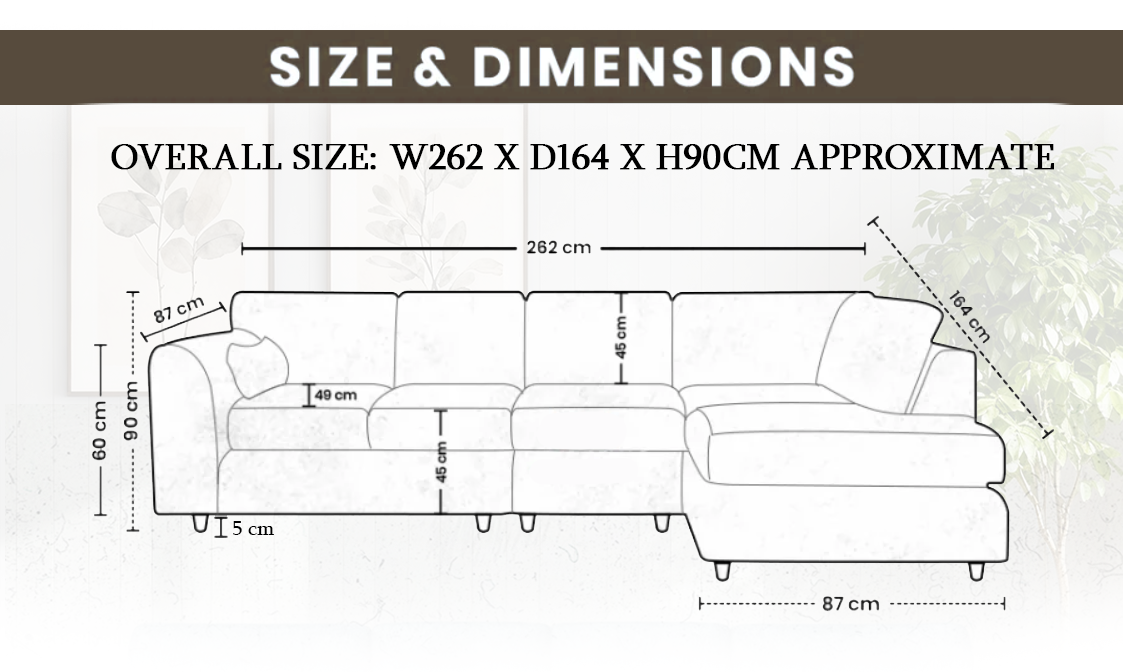Crushed Velvet Full Back XL L Shape Sofa extra image 4