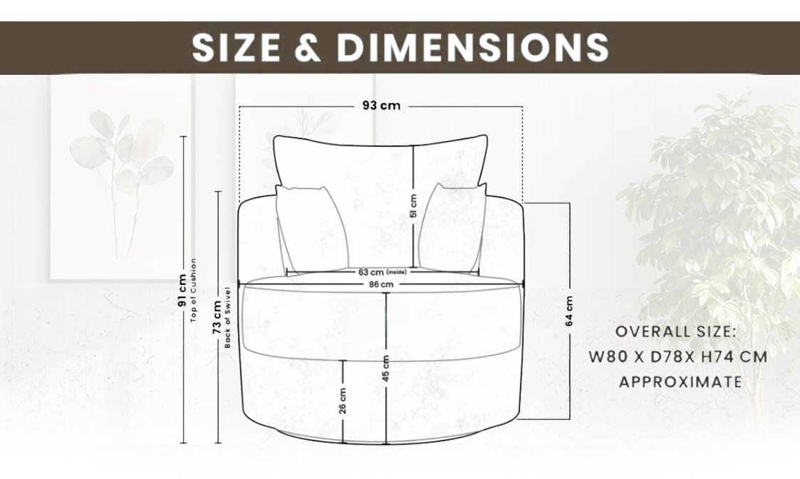 Crushed Velvet Swivel Chair extra image 4