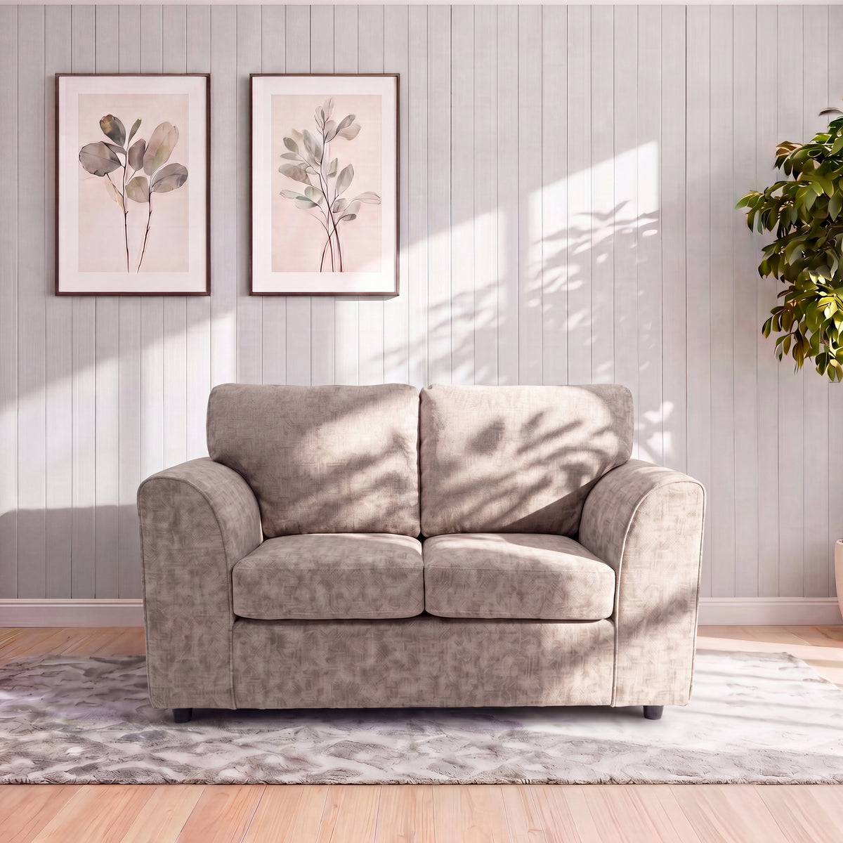 Alaska Fabric Full Back Sofa Set