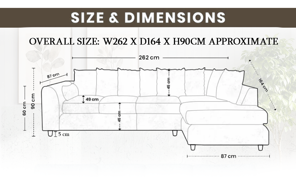 Crushed Velvet Scatter Back XL L Shape Sofa extra image 4