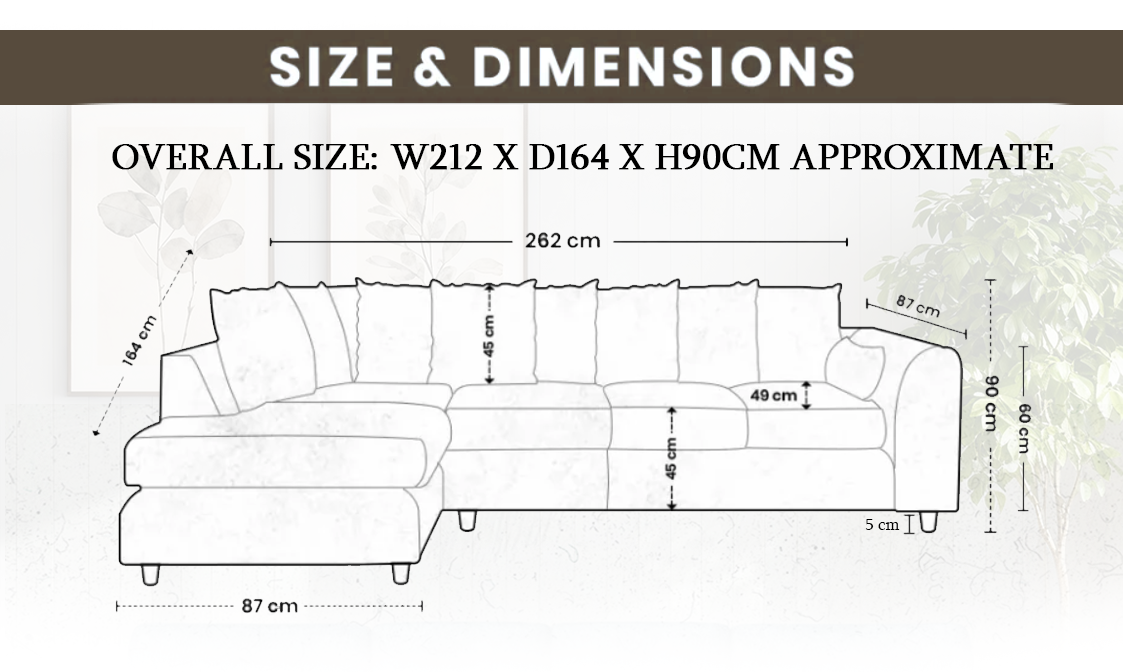 Plush Velvet Scatter Back XL L Shape Sofa extra image 4