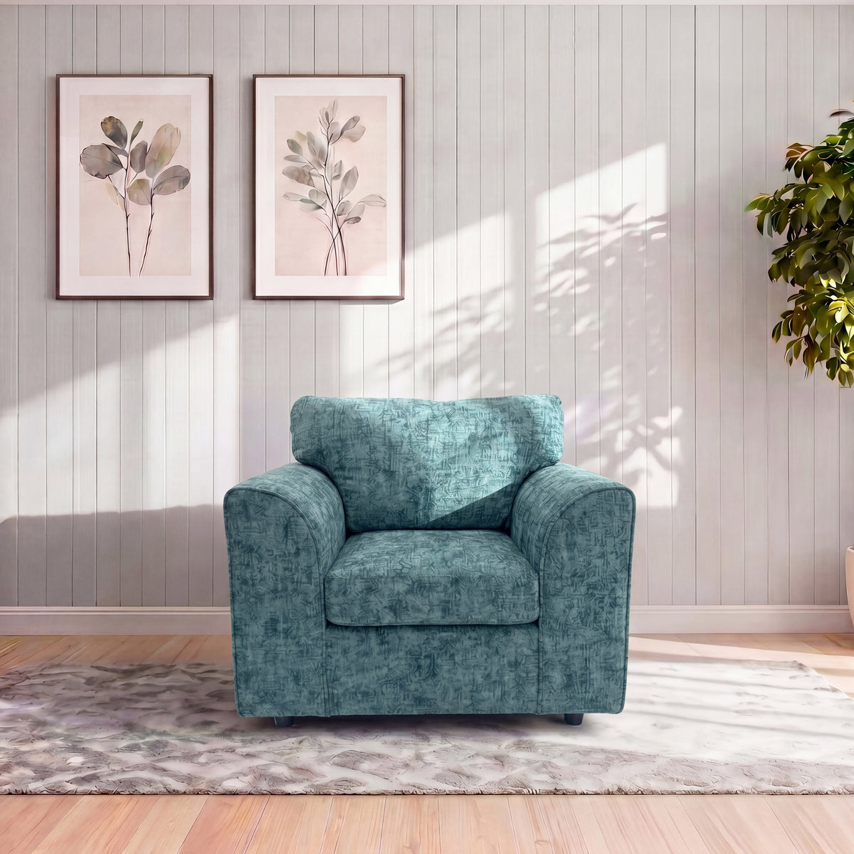 Alaska Fabric Full Back Sofa Set