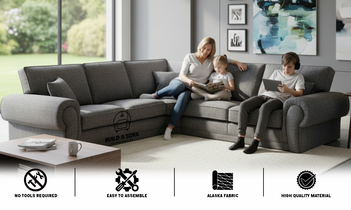 Wilcot Fabric Corner Sofa extra image 4