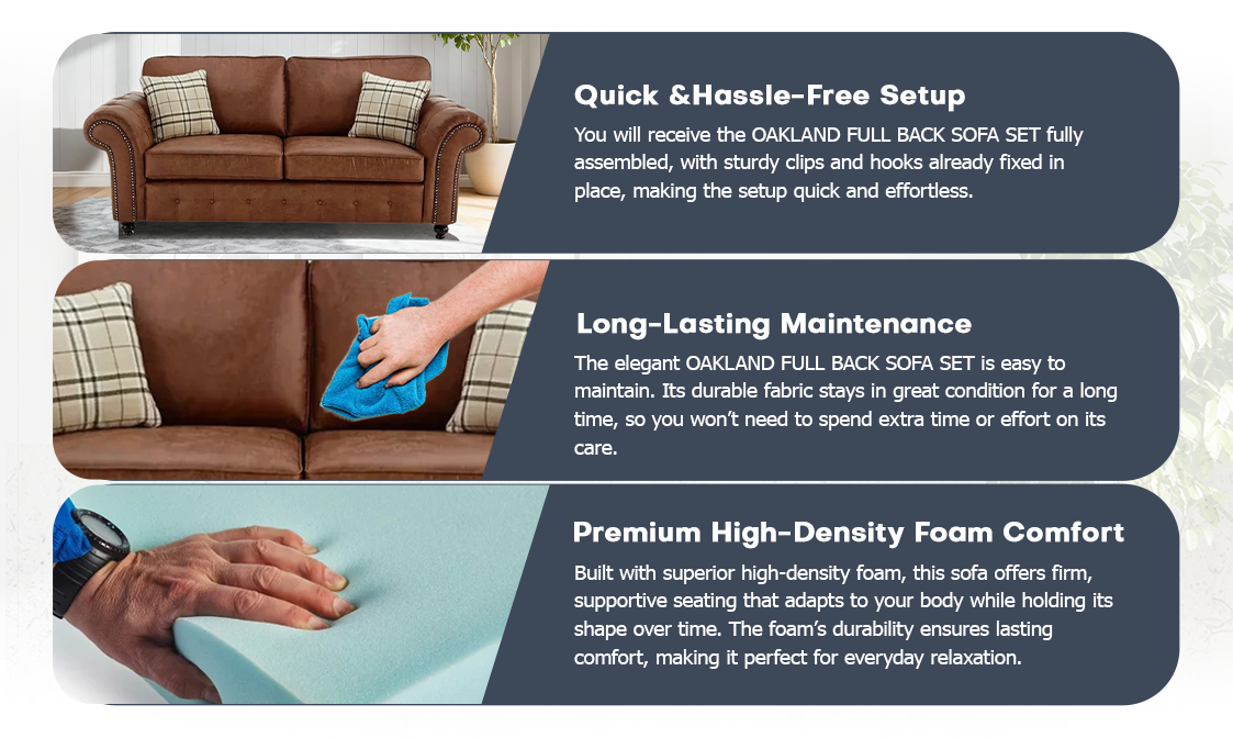 Oakland Full Back Sofa Set extra image 5