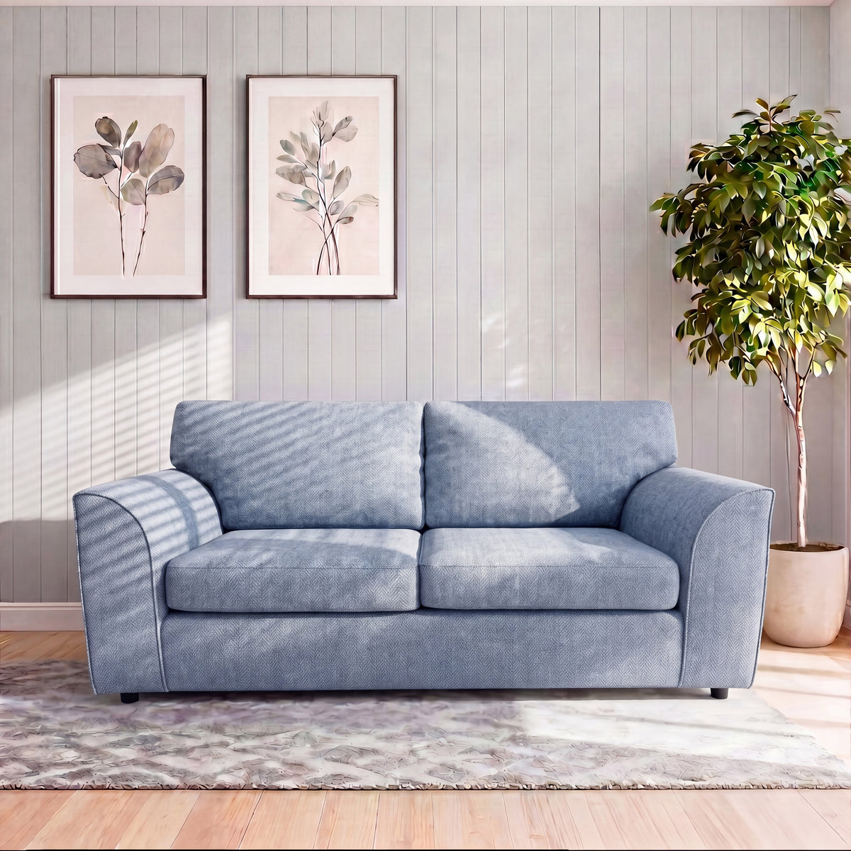 Alaska Fabric Full Back Sofa Set