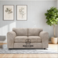 Alaska Fabric Full Back Sofa Set