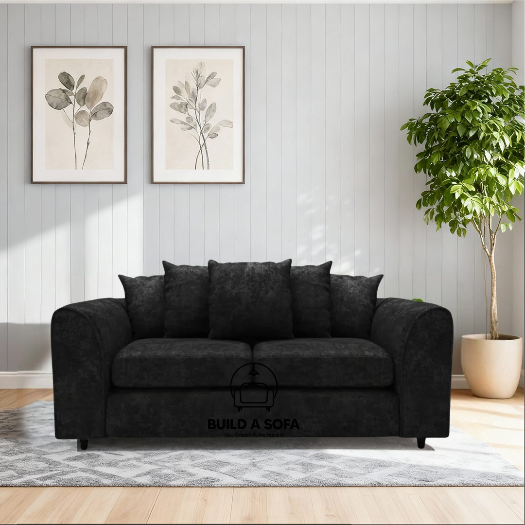 Alaska Fabric Scatter Back Sofa Set