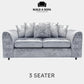 Crushed Velvet Scatter Back Sofa Set