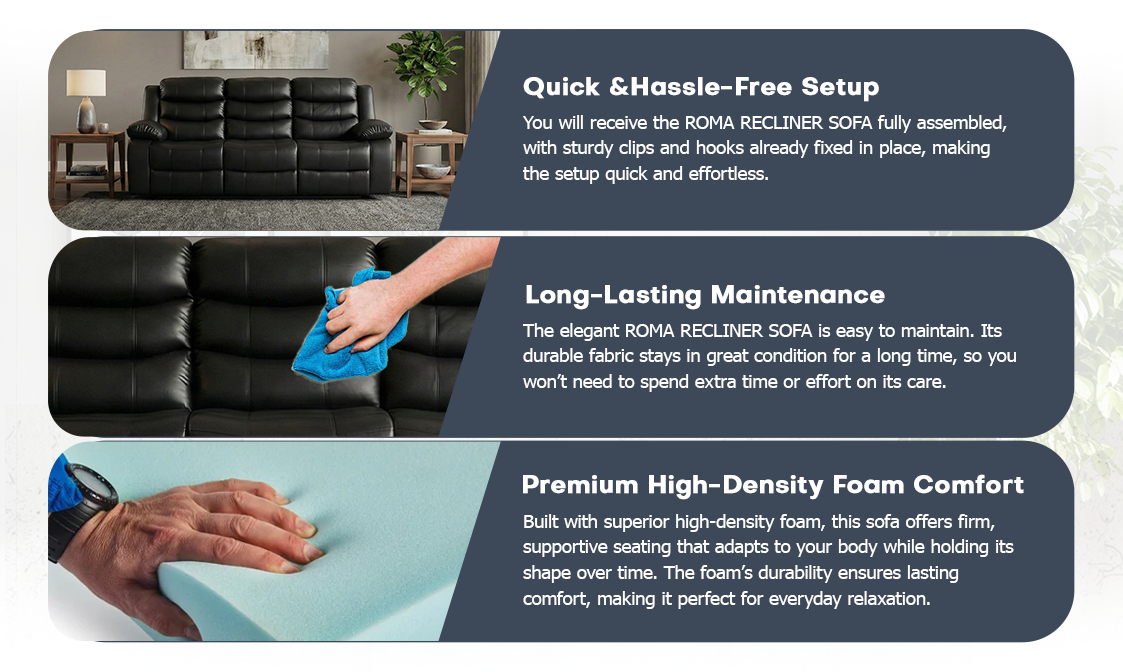 Roma Recliner Sofa 3+2 Set extra image 5