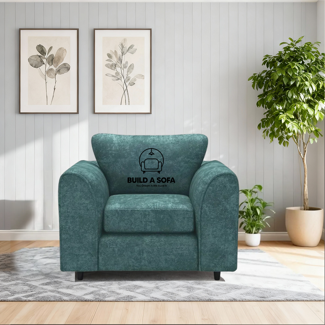 Alaska Fabric Full Back Sofa Set