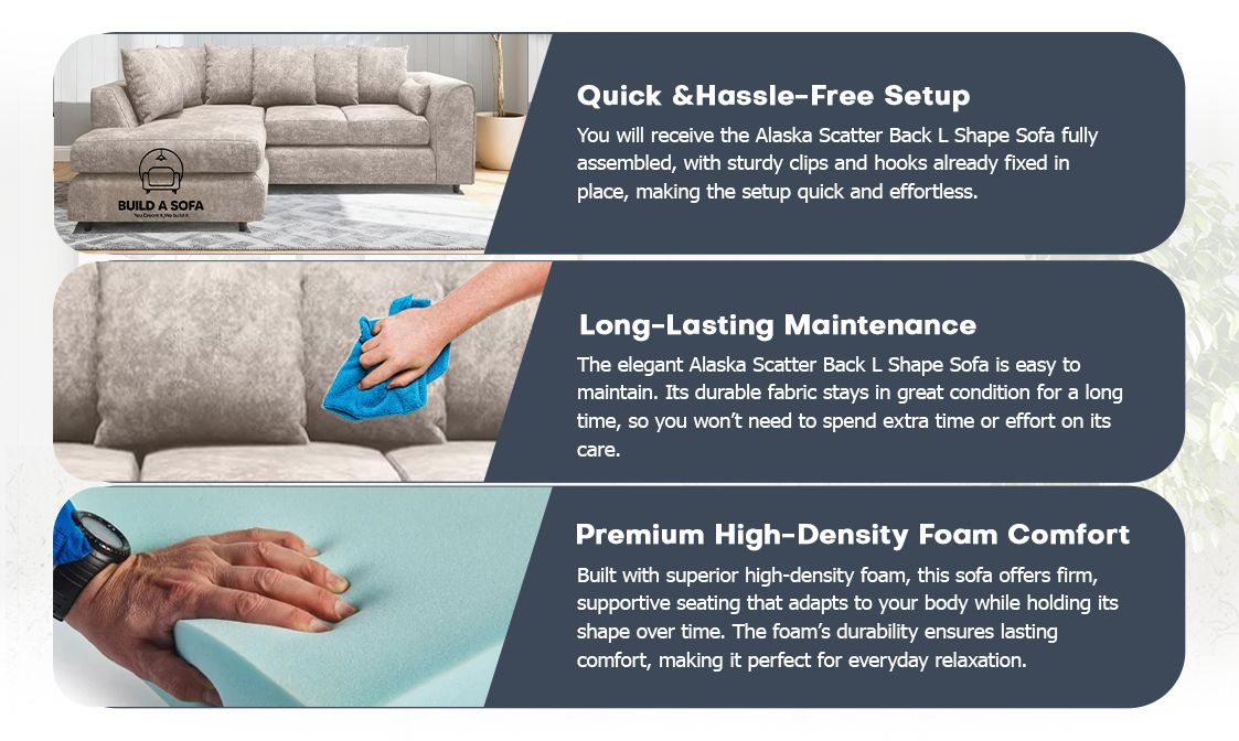 Alaska Scatter Back L Shape Sofa extra image 5