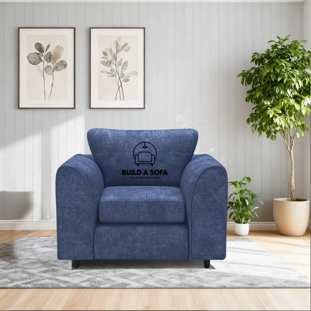 Alaska Fabric Full Back Sofa Set