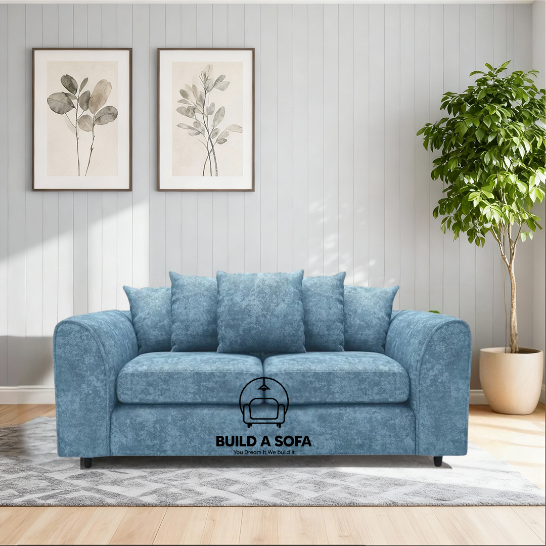 Alaska Fabric Scatter Back Sofa Set