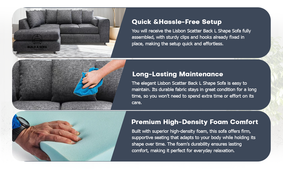 Lisbon Scatter Back L Shape Sofa extra image 6