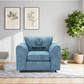 Alaska Fabric Scatter Back Sofa Set
