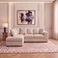 Jumbo Cord Fabric L Shape Scatter Back Sofa