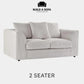 Luxury Jumbo Cord Fabric Scatter Back Sofa Set