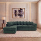XL Jumbo Cord Fabric L Shape Scatter Back Sofa