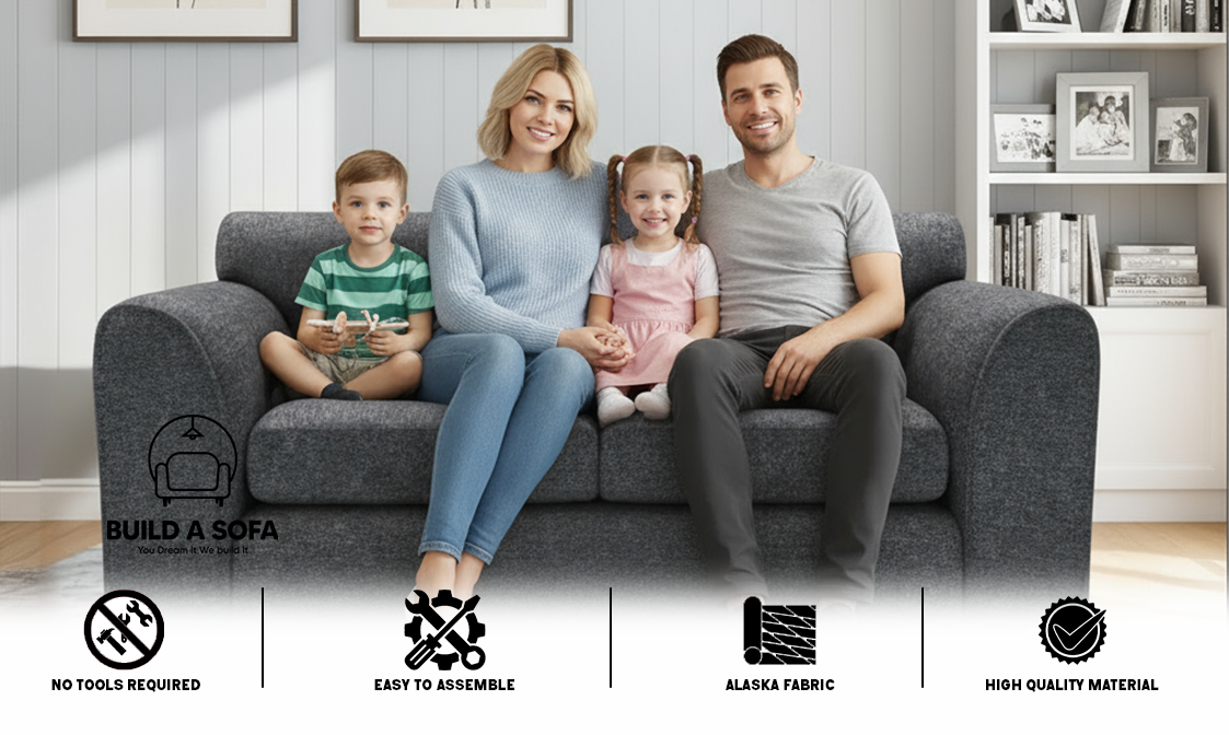 Lisbon Fabric Full Back Sofa Set extra image 7