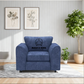 Alaska Fabric Scatter Back Sofa Set