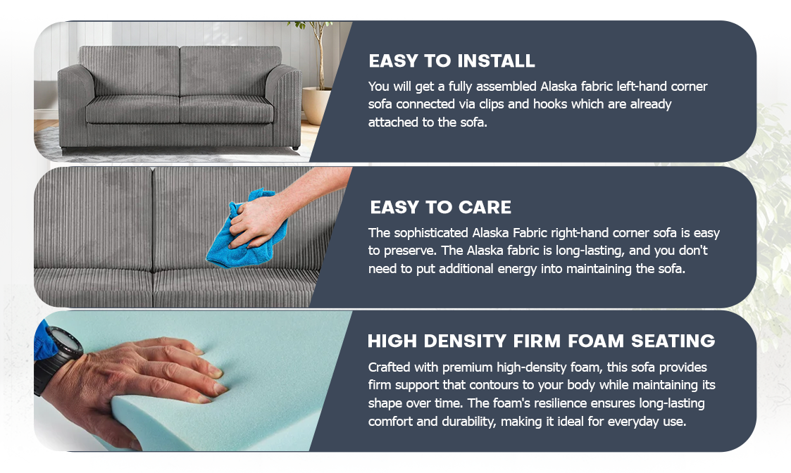 Jumbo Cord Full Back Sofa Set extra image 7