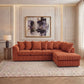 XL Jumbo Cord Fabric L Shape Scatter Back Sofa
