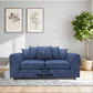 Alaska Fabric Scatter Back Sofa Set