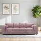 Alaska Fabric 4 Seater Full Back Sofa
