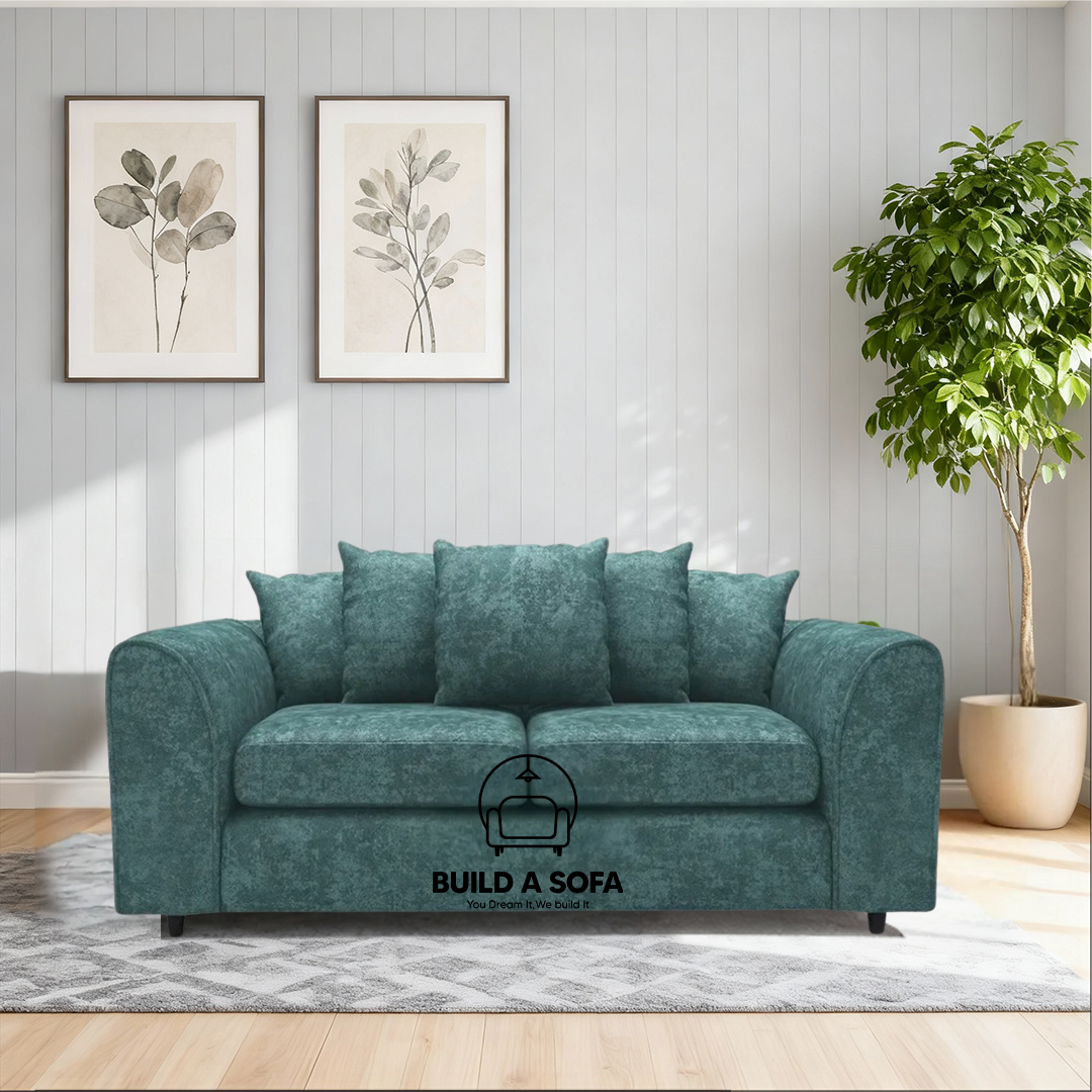 Alaska Fabric Scatter Back Sofa Set