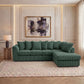XL Jumbo Cord Fabric L Shape Scatter Back Sofa