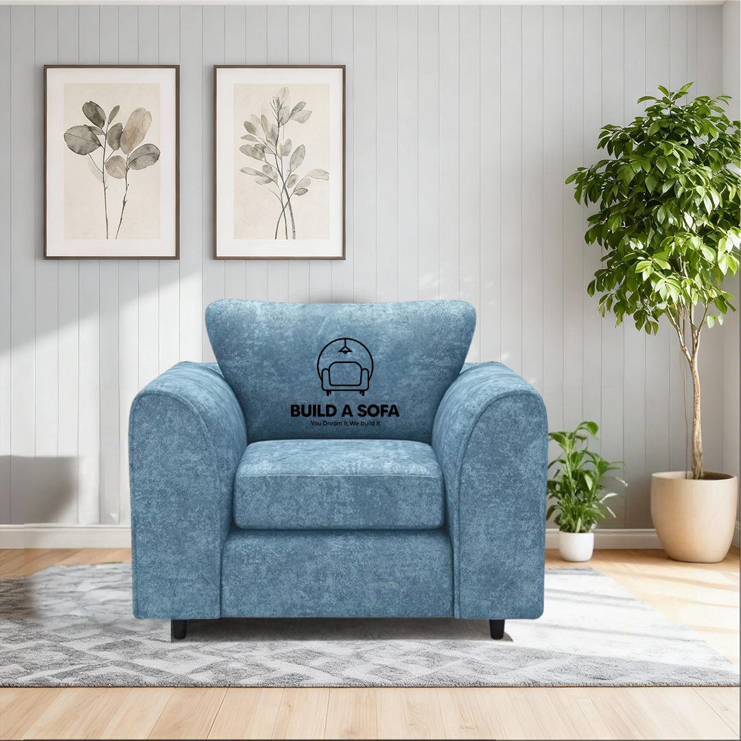 Alaska Fabric Full Back Sofa Set