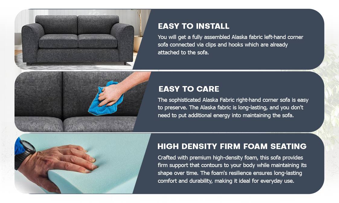 Lisbon Fabric Full Back Sofa Set extra image 8