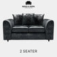 Crushed Velvet Scatter Back Sofa Set