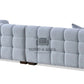 Boucle Fabric 4 Seater Scatter Back Sofa