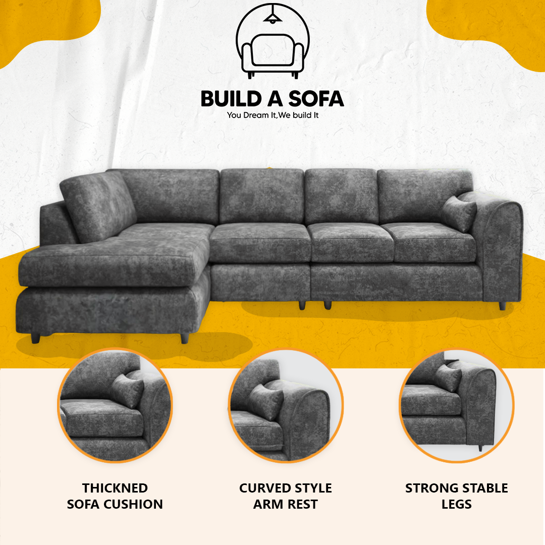 Alaska Full Back XL L Shape Sofa
