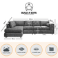 Alaska Full Back XL L Shape Sofa