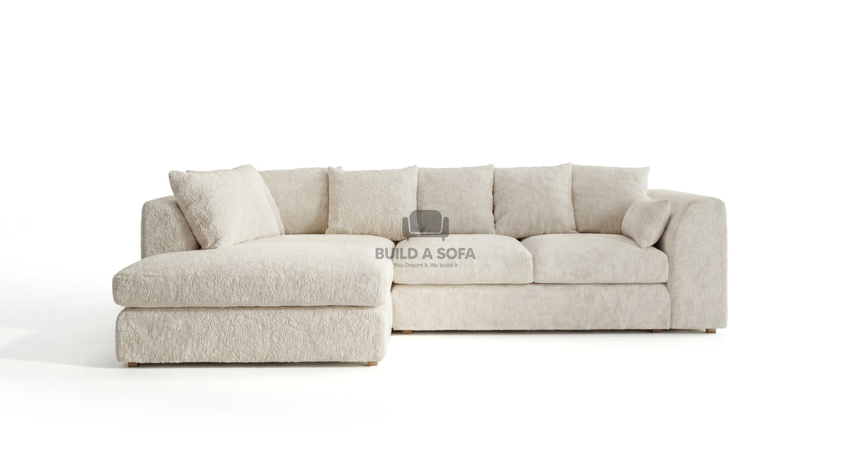 Boucle Scatter Back L Shape Sofa