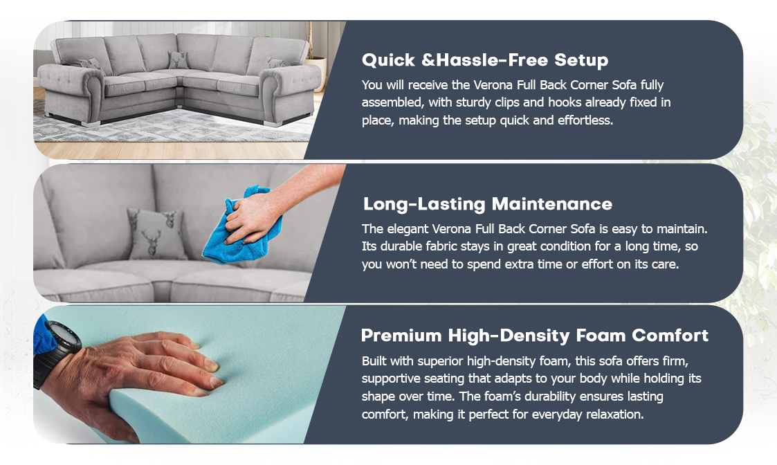 Verona Full Back Corner Sofa extra image 5