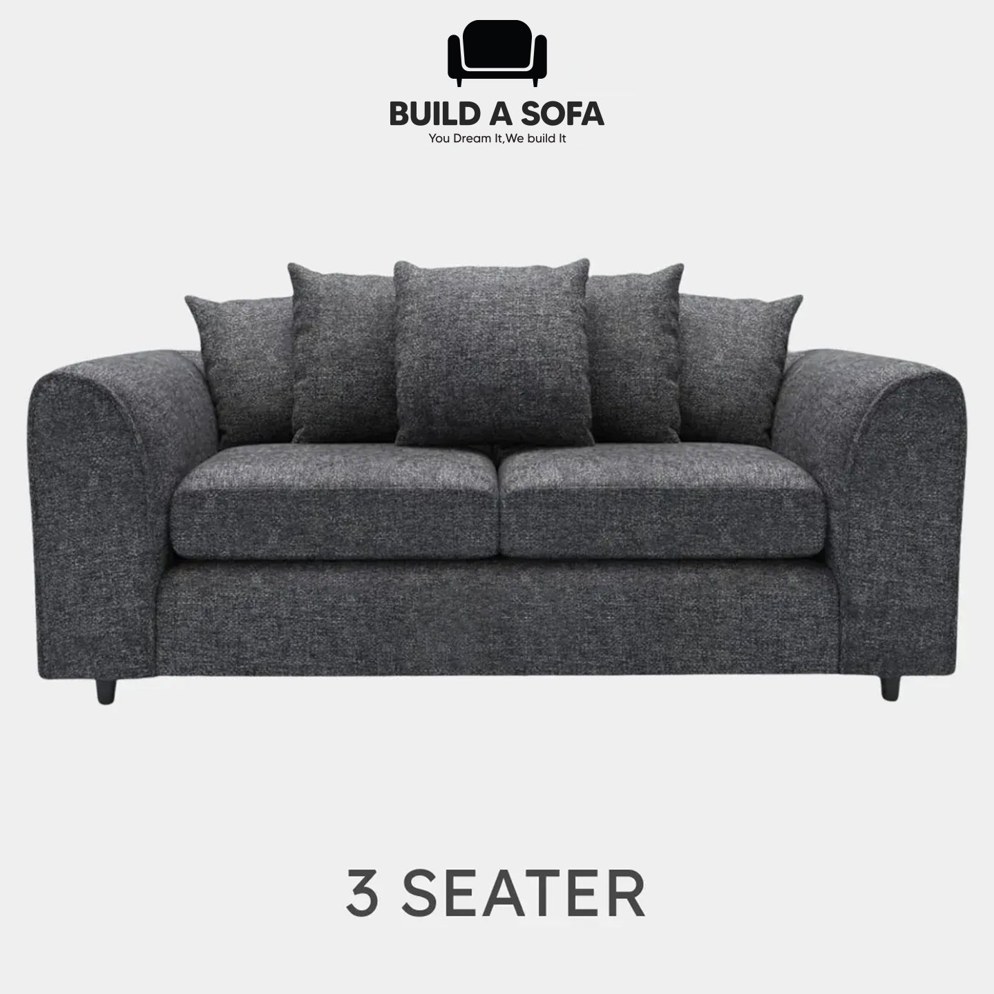 Lisbon Fabric Scatter Back Sofa Set