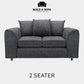 Lisbon Fabric Scatter Back Sofa Set